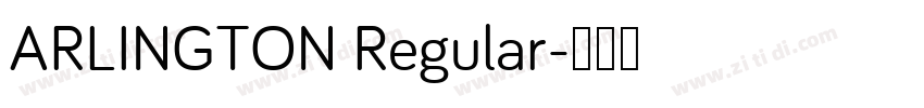 ARLINGTON Regular字体转换